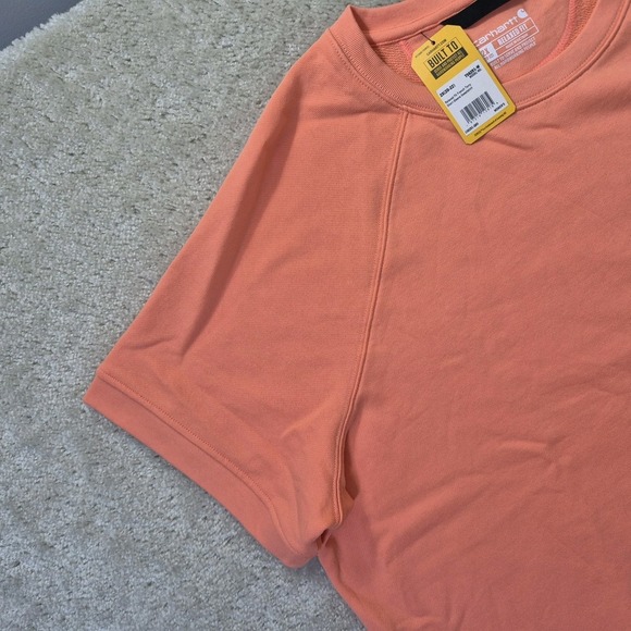 Carhartt French Terry Sweatshirt Orange Womens 2X Relaxed Boxy Comfort Lounge - Picture 3 of 11